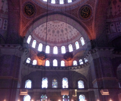 yeni camii iç mimarisi
