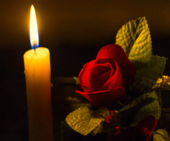 Gül ve Mum Işığı