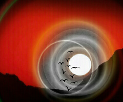 Swirling around the sun 