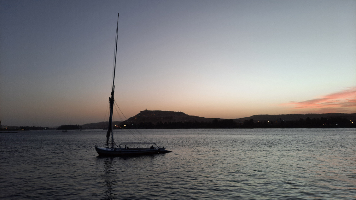 Egypt - Aswan-Nile River Sunset 