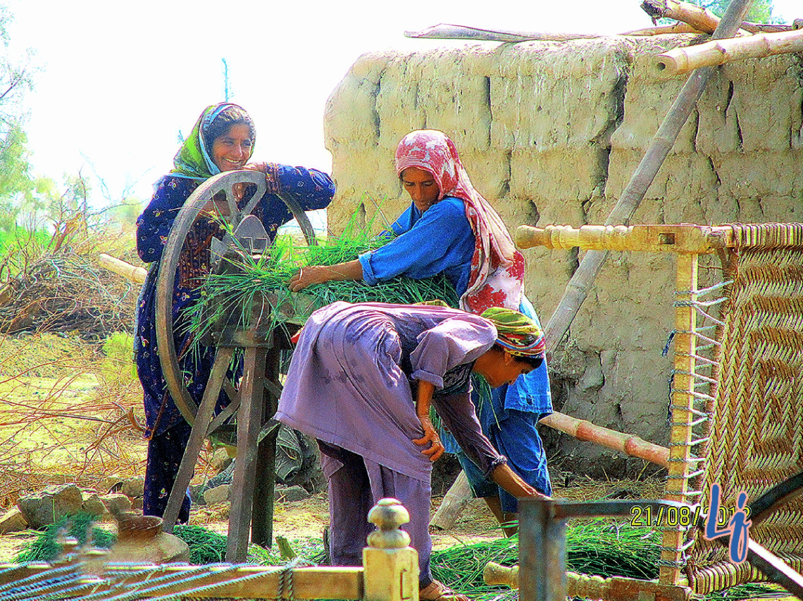 Village chores...