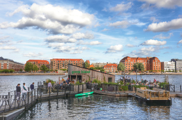 Taget fra Kalvebod Brygge i København - Danmark.