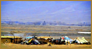 Baloch shepherds camp 