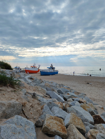 FISHING BOATS.AT THE BALTIC.SEA