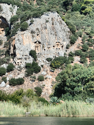 LICILIAN TOMBS IN ROCKS
