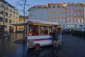 Pølsevogn at Kultorvet in Copenhagen - Denmark.