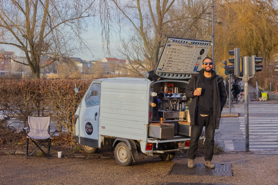 A nice cup of Coffee at the Lake.. Copenhagen..