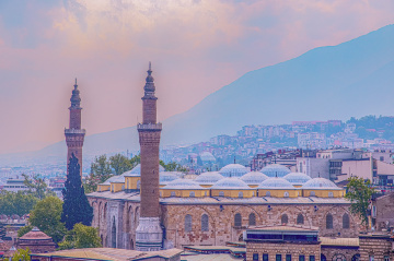 Bursa Ulucami (Tophaneden Bakışla)