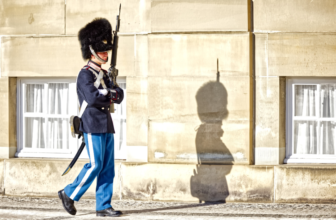 Guarding Amalienborg Palace - Cph 2025.