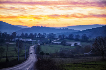 Dallıca Yolunda Gün Batımı