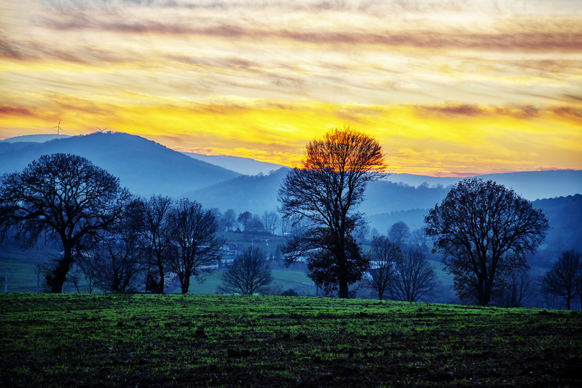 Gün Batımında Dallıca Sırtları