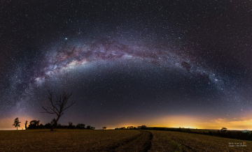 Panorâmica da Via Láctea