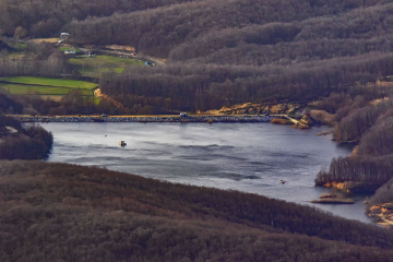 Çataldağ Zirveden Gürece Göletine  Bakış