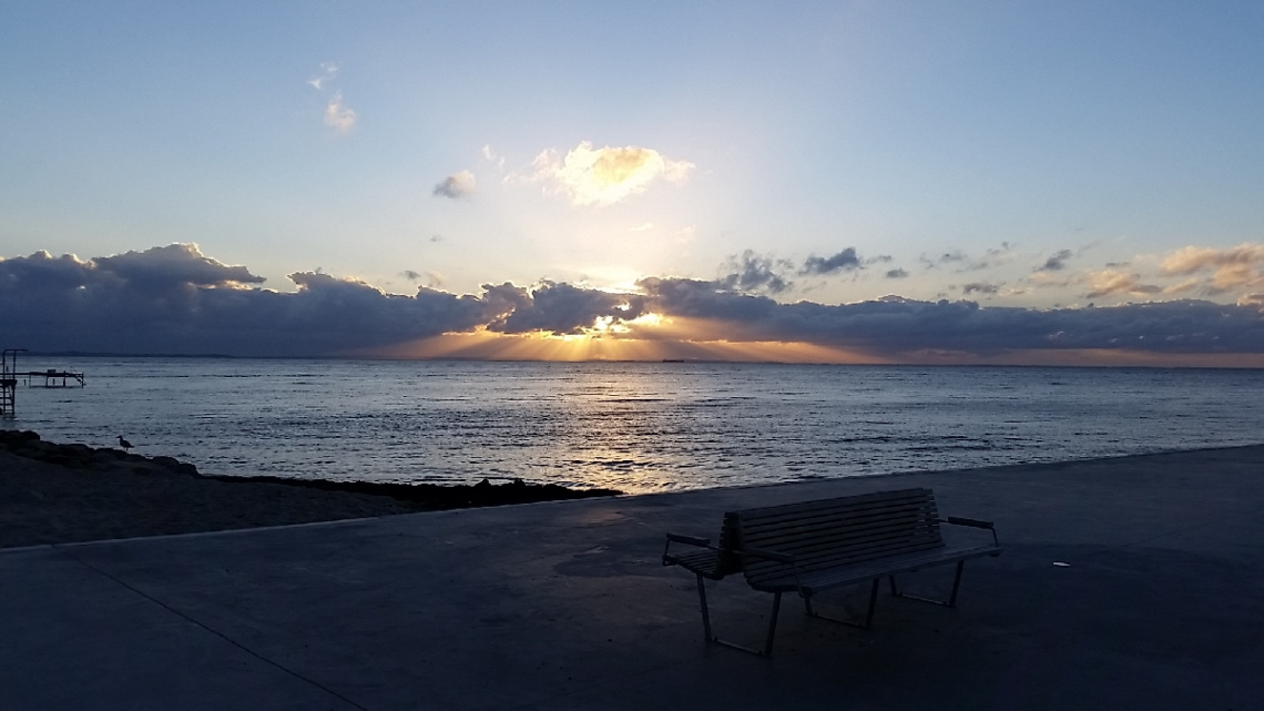 Sunrise At Bellevue Beach Near Copenhagen