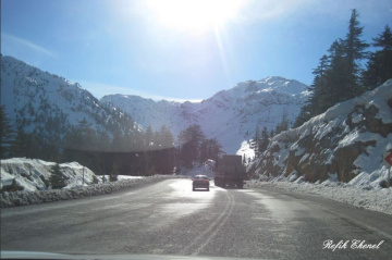 Karlı Yol Manzarası