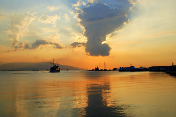 İzmit Marina'da Günbatımı