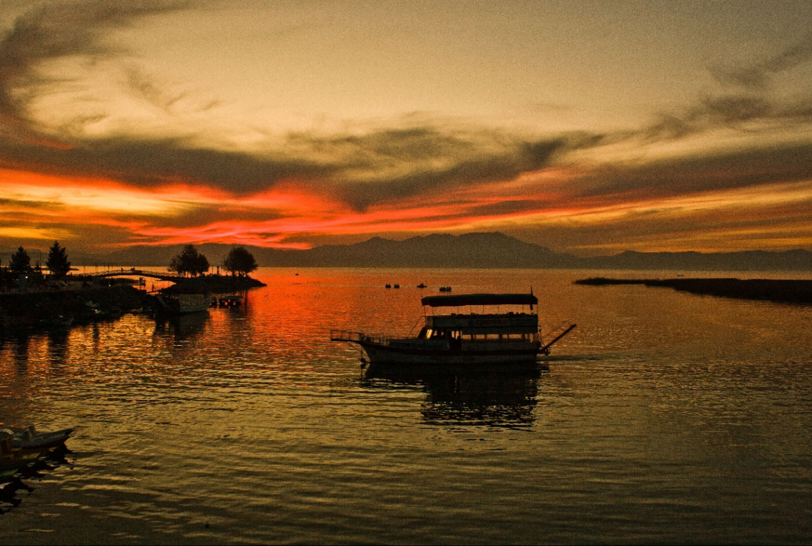 beyşehir de gün batımı
