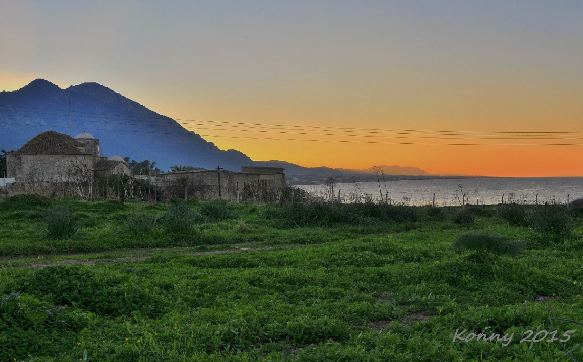 winter evening in cyprus 