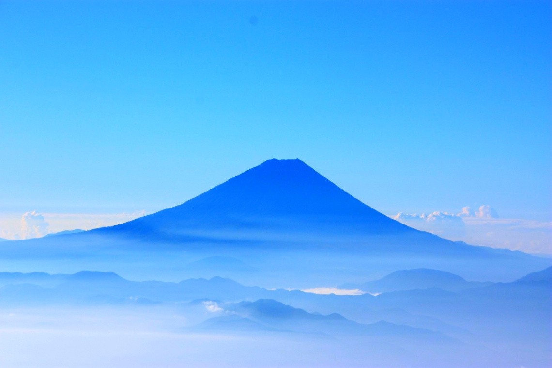 Mt.Fuji in the blue sky