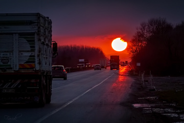 Sunset...