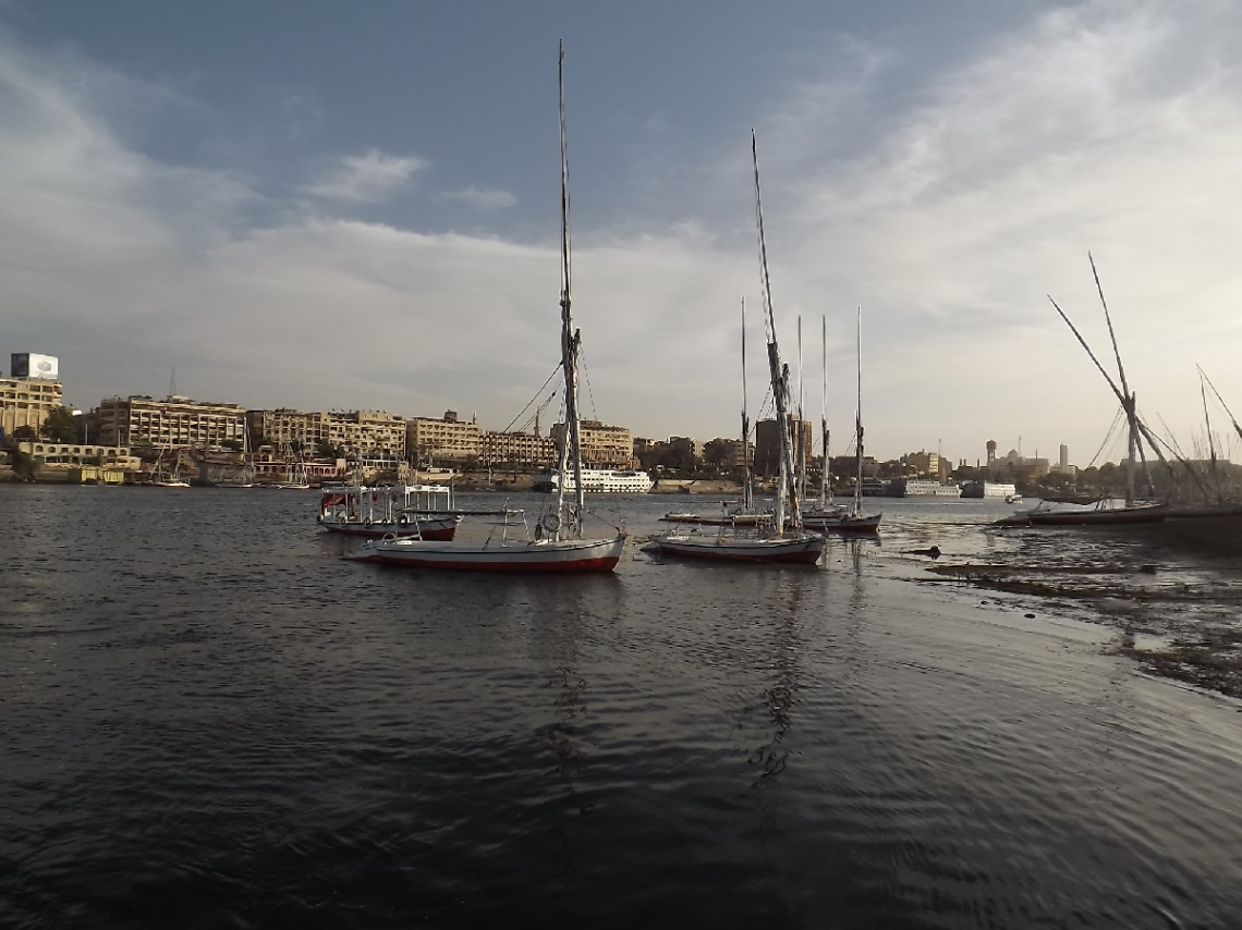 Egypt - Aswan - sailboats
