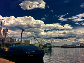 In the port