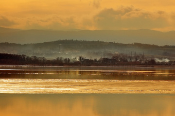 Village on the lake