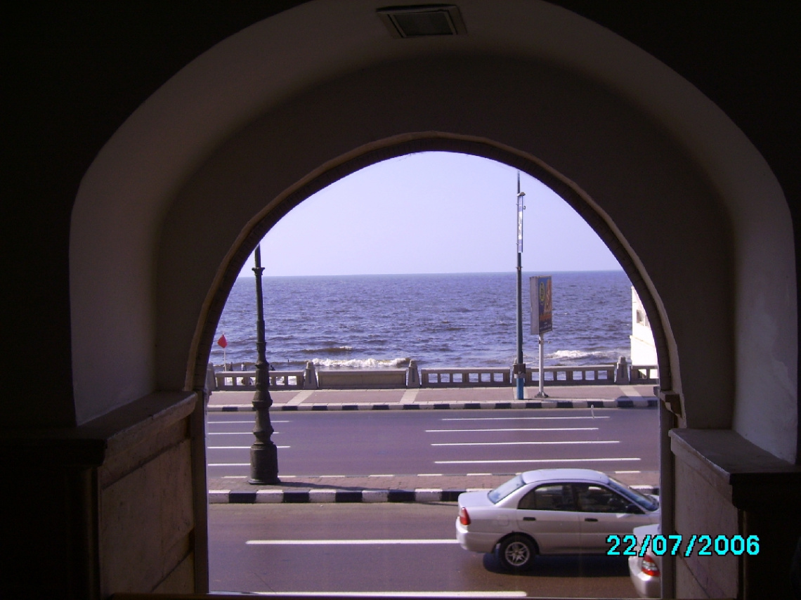 ِEgypt - Alexandria - sea - window view