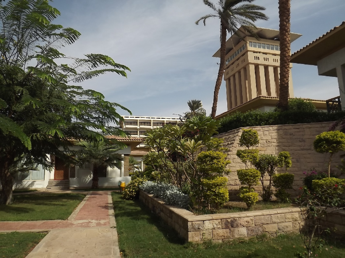 Egypt  -  Aswan - resort at midnoon