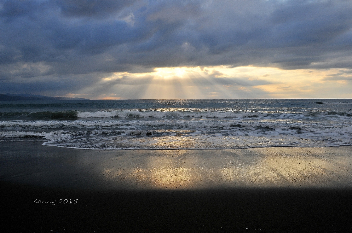 At the beach ... 