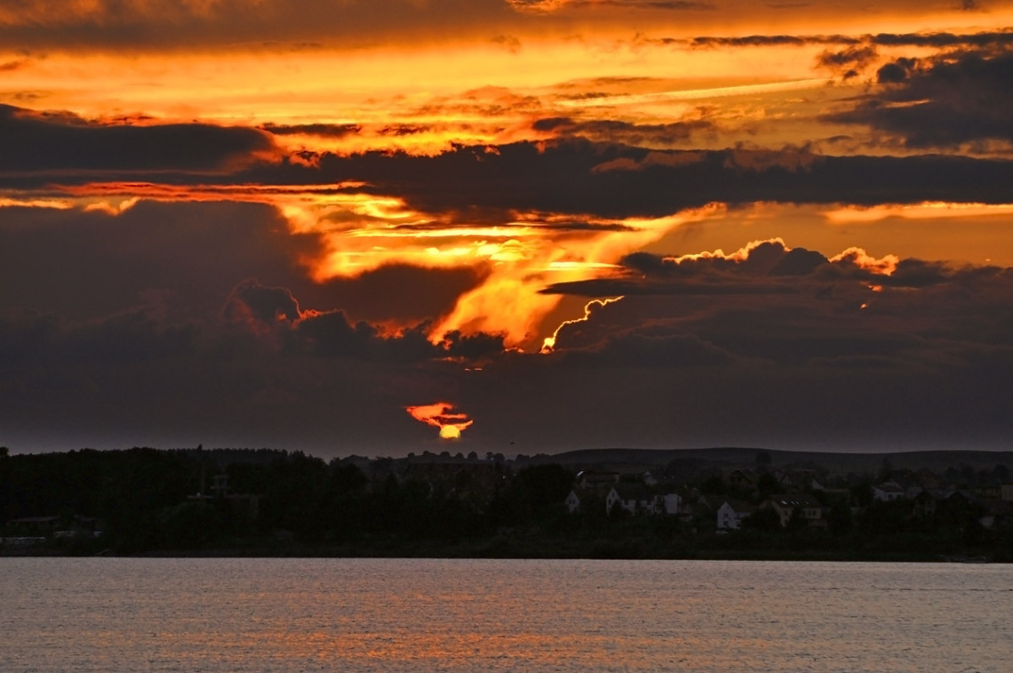 Sunset over Lake Nysa