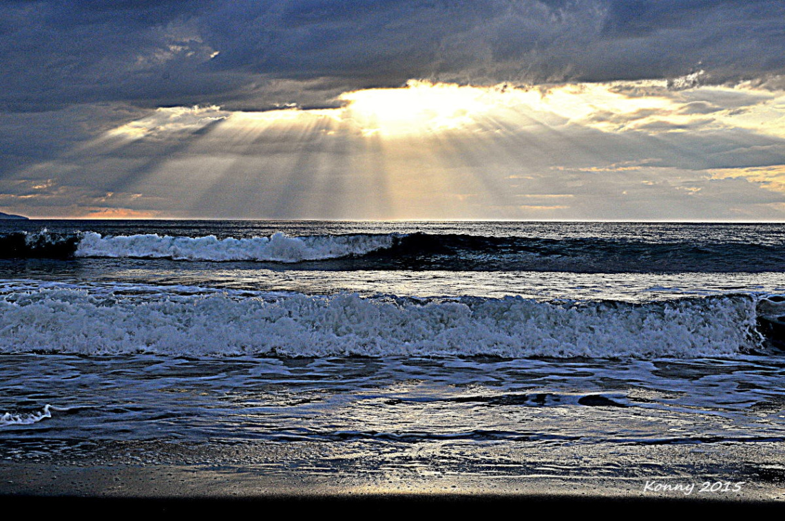 At the beach ... 