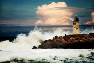 Deniz feneri & Dalgalar