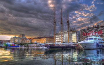 In the  port