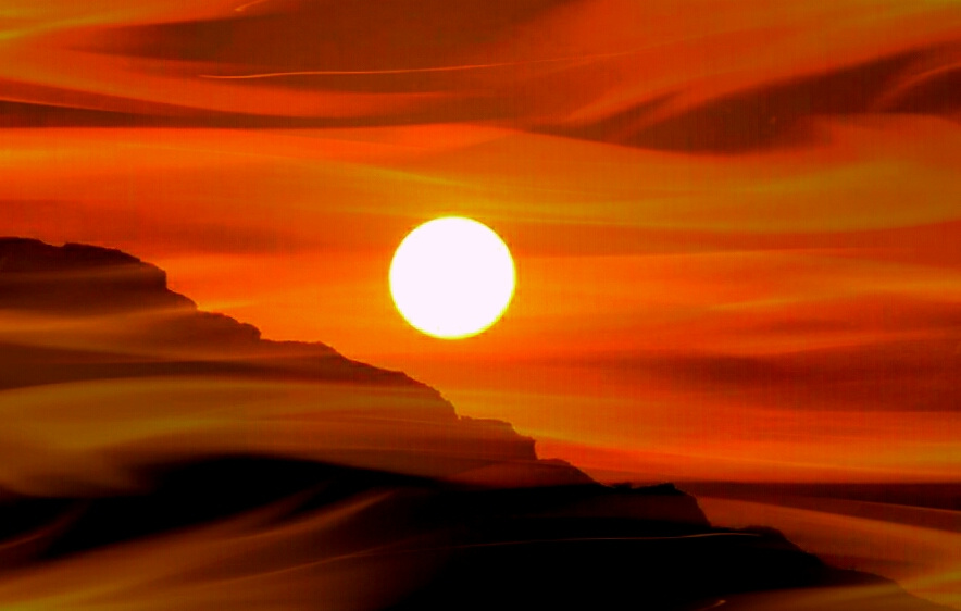 Red Flare Sunset 