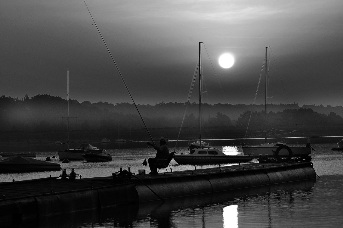 Fishing in the morning