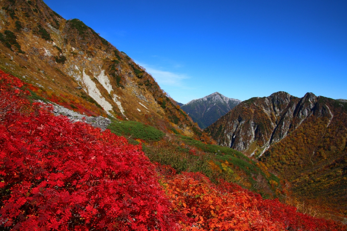 Red and mountain