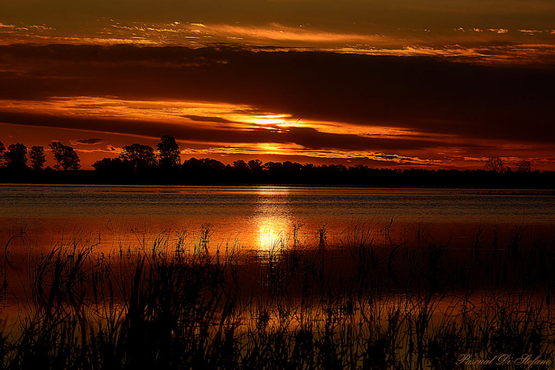 Sunset above the lagoon