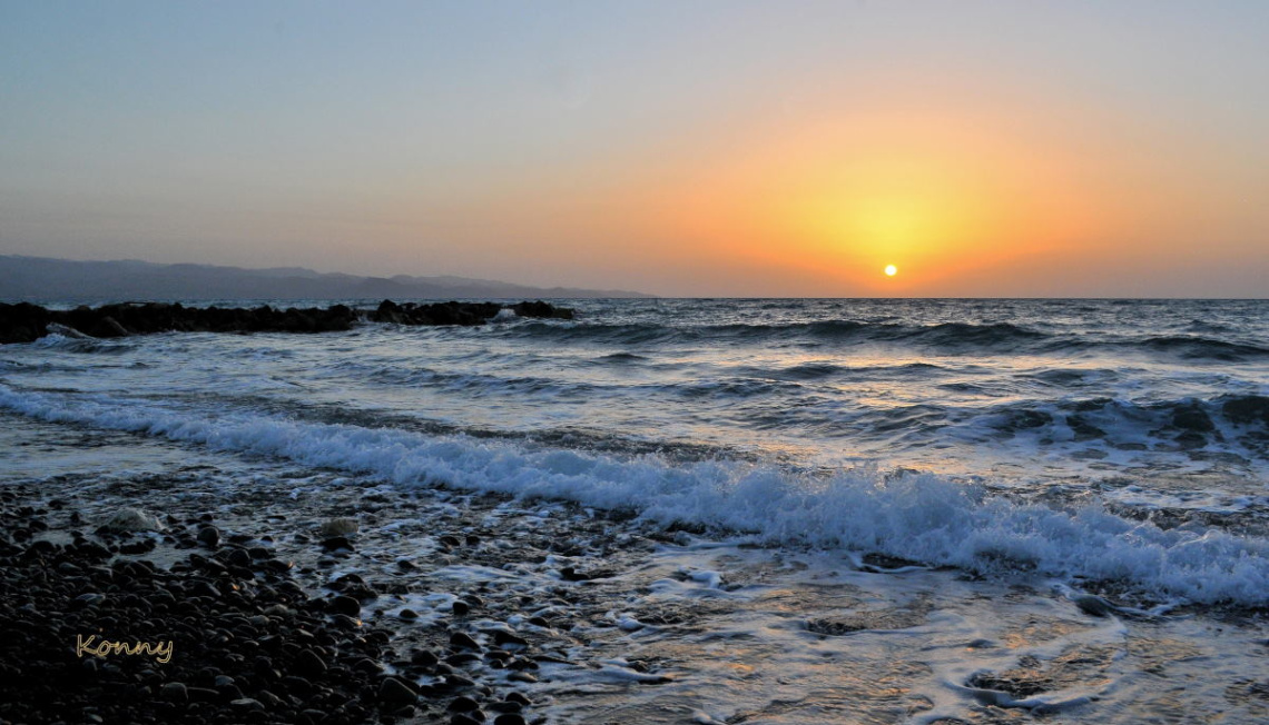 evening at the beach 