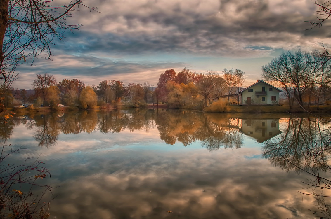 Cloudy sunset