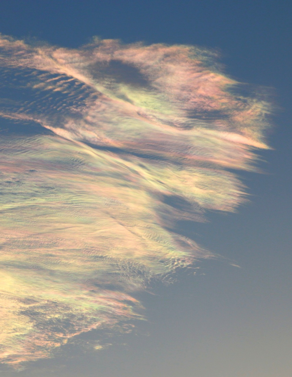 iridescent clouds