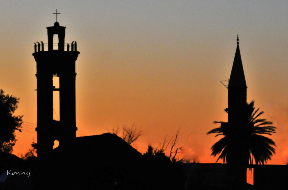 Mosque and Church under the same sky