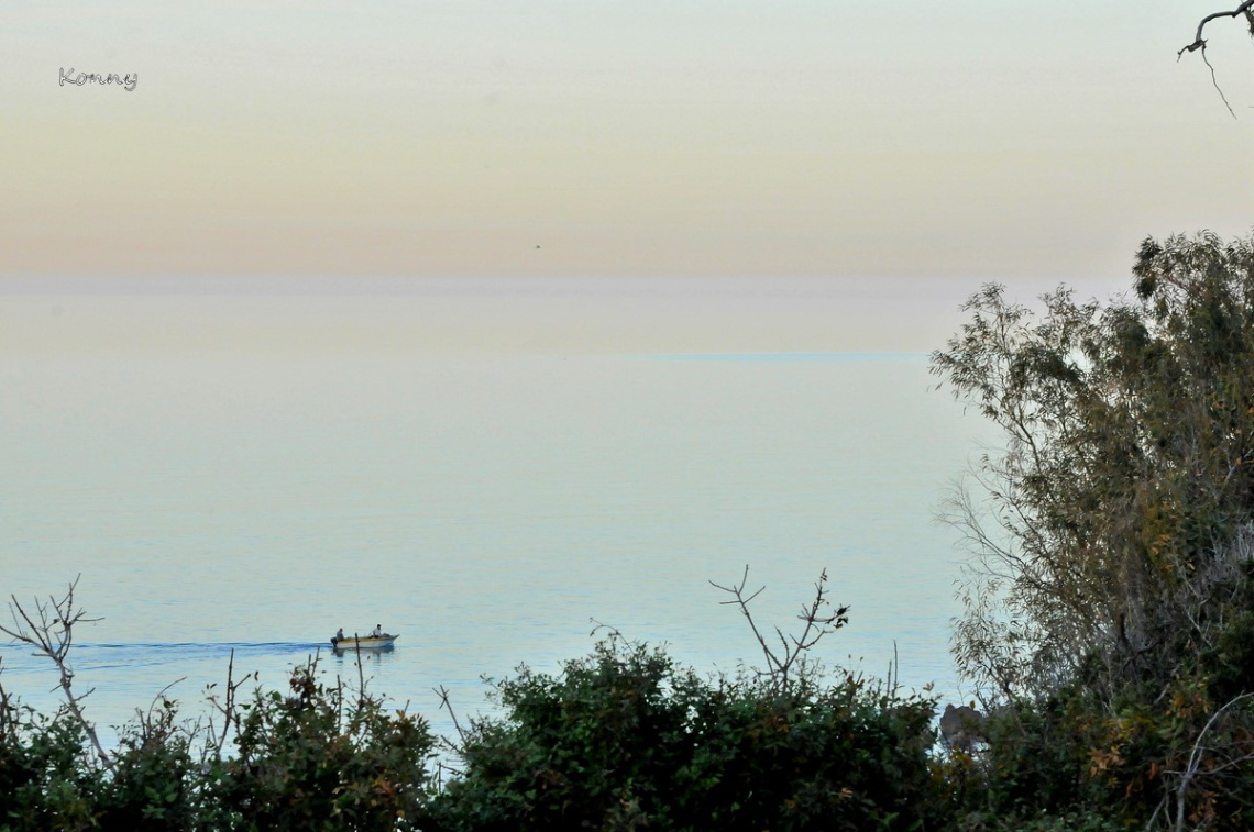 yellow cloud over the sea ..
