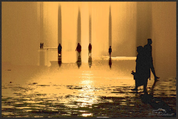 walking on the lake