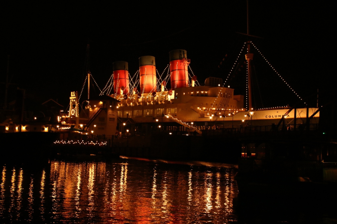 at night…