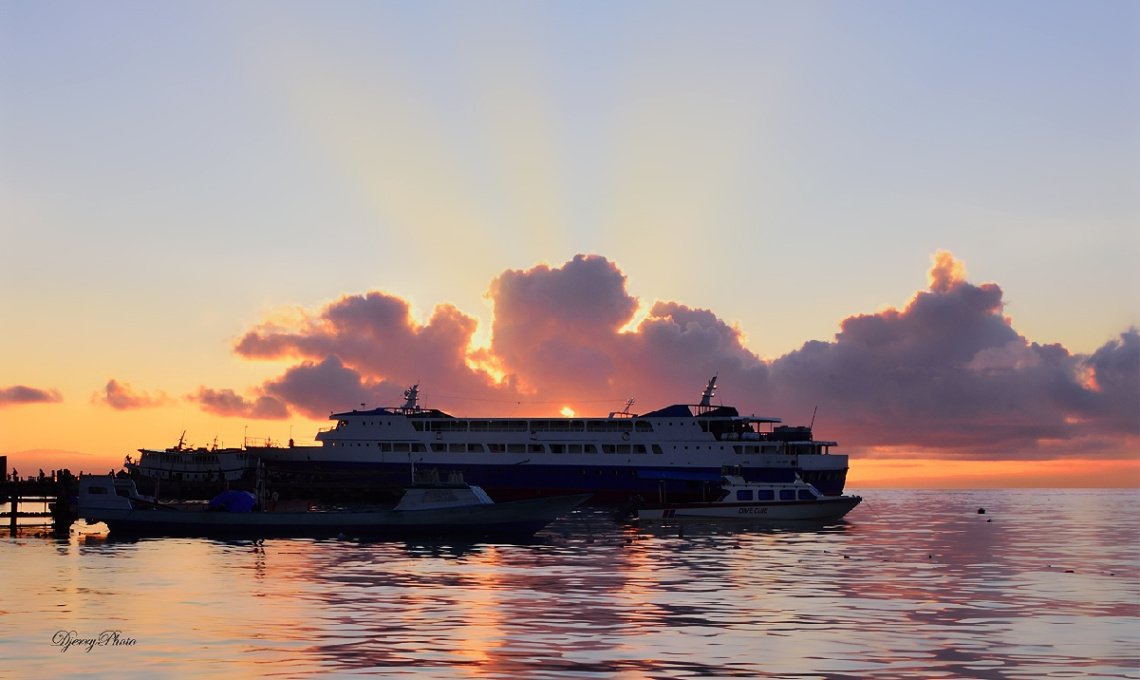 Morning in the harbor 