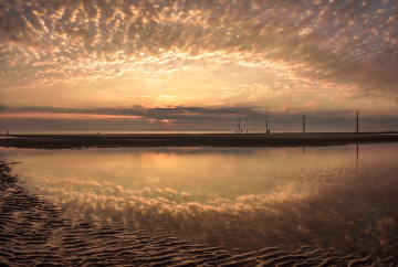 Sunset St. Peter-Ording North Sea