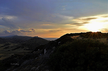 sunset in the mountain 