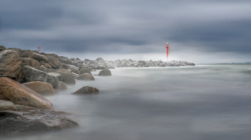 Long exposure Baltic Sea
