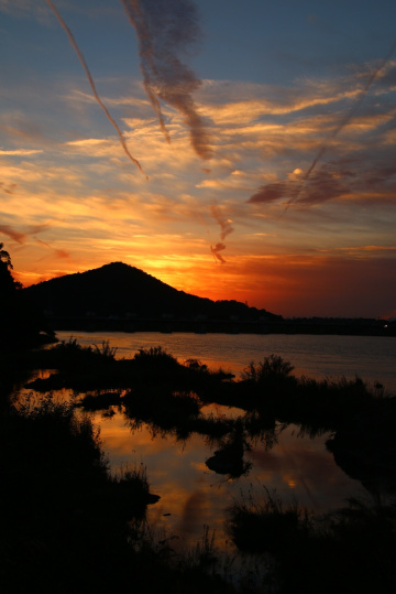 sunset river